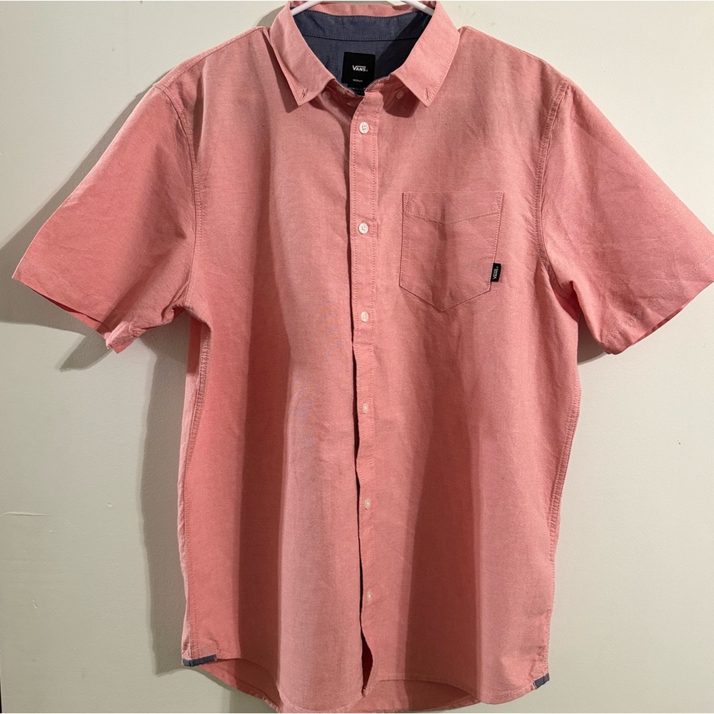 Vans Medium Short Sleeve Button-Up: Classic and Versatile